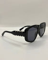 5939 EMBELLISHED TEMPLE SUNGLASS BLACK