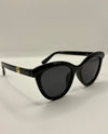 5945 CAT EYE SUNGLASSES BLACK/BLACK