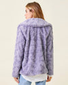 MYSTREE 60279 BIG LAPEL FAUX FUR JACKET LAVENDER