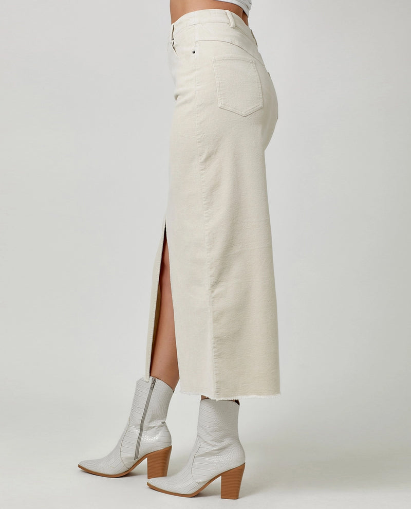 MYSTREE 60742 CORDUROY SKIRT VINTAGE WHITE