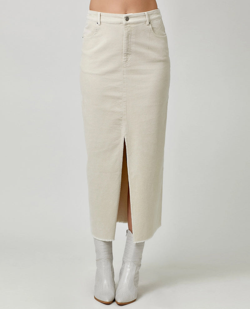 MYSTREE 60742 CORDUROY SKIRT VINTAGE WHITE