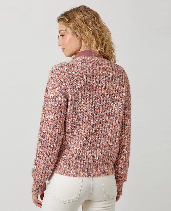 MYSTREE 60763 MIXED YARN SWEATER CARDIGAN BERRY MIX