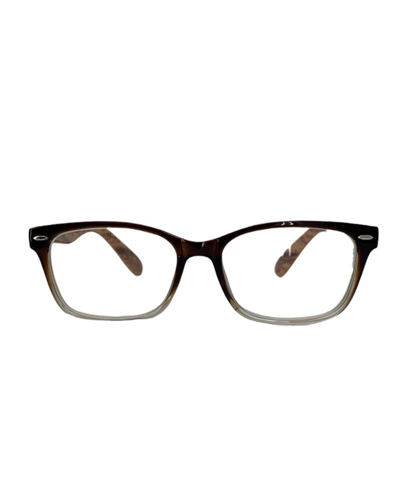 R907 WOOD LOOK READERS BROWN