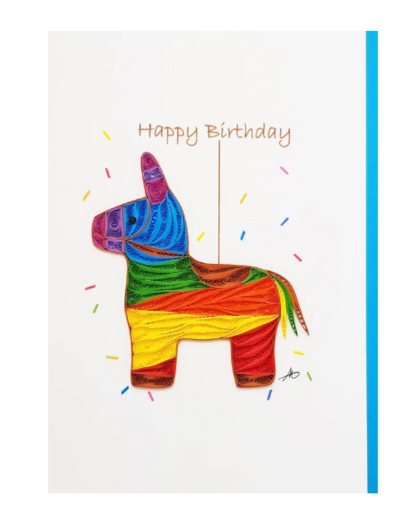 ICONIC QUILLING 510 HORSE PINATA 5X7 CARD