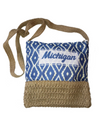 MICHIGAN DIAMOND JUTE NECK WALLET BMI2212-BL