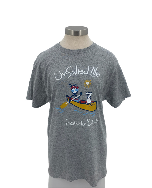 CANOE UNISEX TEE UL814 LIGHT GRAY