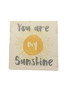 SQUARE ABSORBENT STONEWARE COASTERS SUNSHINE