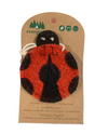 WHIMSICAL LOOFAH SCRUBBER LADY BUG