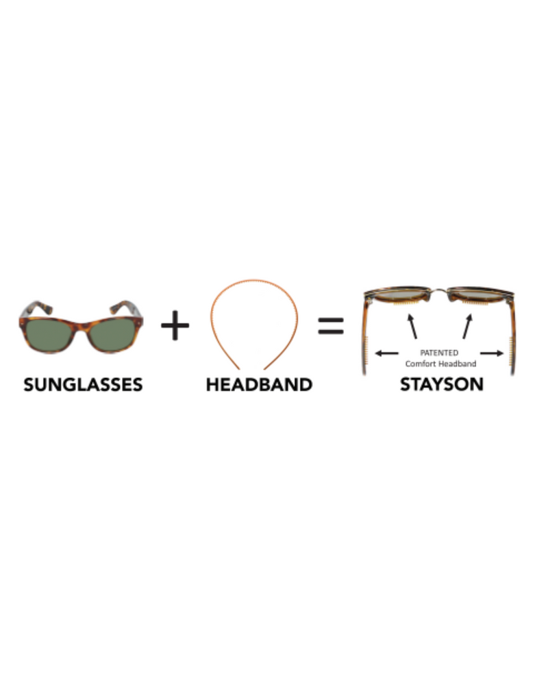 STAYSON AVIATOR 100% UVB PROTECTION HEADBAND/SUNGLASSES BRITNEY-PINK/GOLD SAMMY-BLACK/SILVER LOLA-GREEN/GOLD DYLAN-NAVY OMBRE LONDON-BROWN/TORTOISE