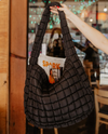  KATYDID OVERSIZED QUILTED HOBO TOTE BAG KDC-TB-25 black