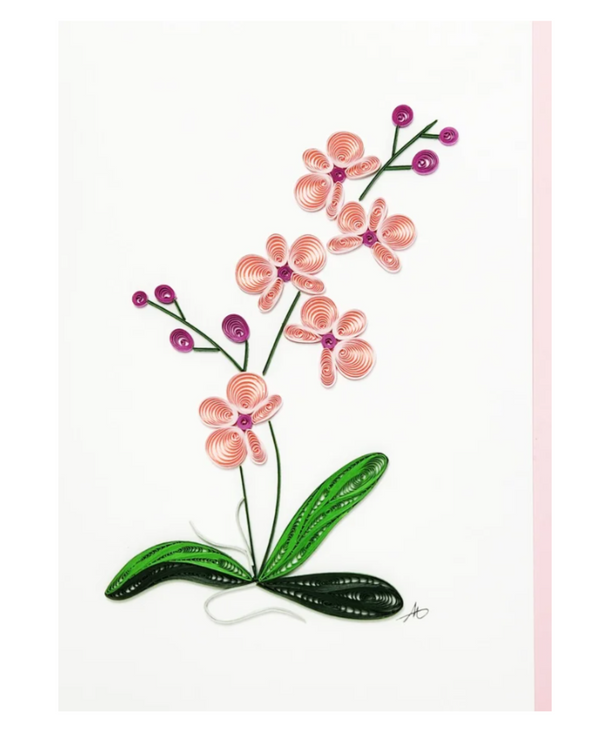 ICONIC QUILLING 327 ORCHID 5X7 CARD