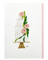 ICONIC QUILLING 602 WEDDING CAKE W ROSES 5X7 CARD