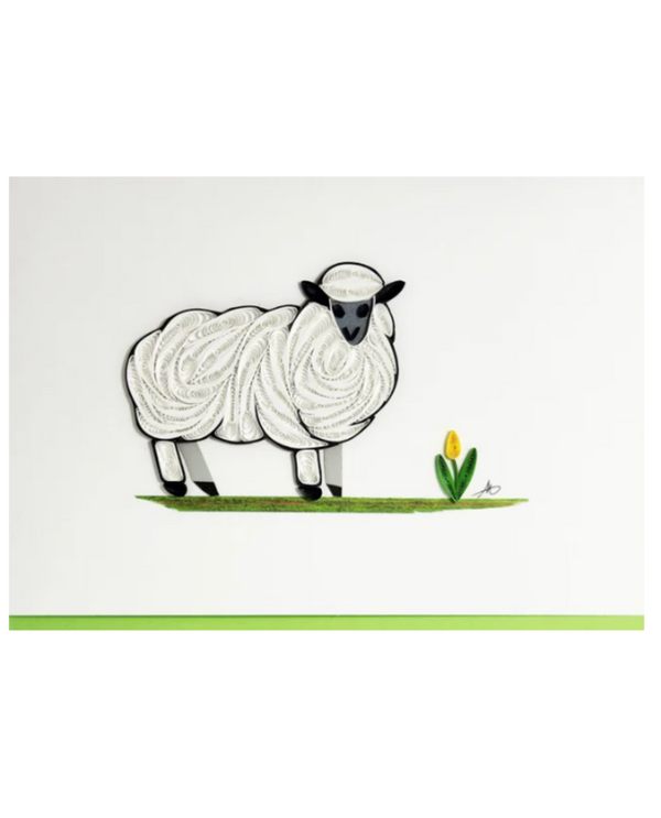 ICONIC QUILLING 268 SHEEP 5X7 CARD