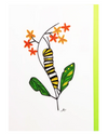 ICONIC QUILLING 254CAT MONARCH CATERPILLAR 5X7 CARD