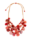 TAGUA SC987 MARCELA NECKLACE RED POPPY CORAL