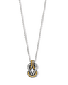 BRIGHTON JM7535 INTERLOK HARMONY 2-TONE NECKLACE