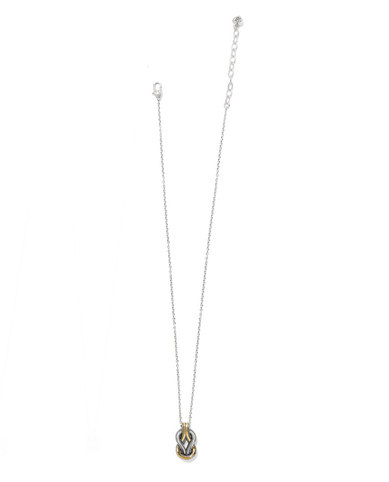 BRIGHTON JM7535 INTERLOK HARMONY 2-TONE NECKLACE