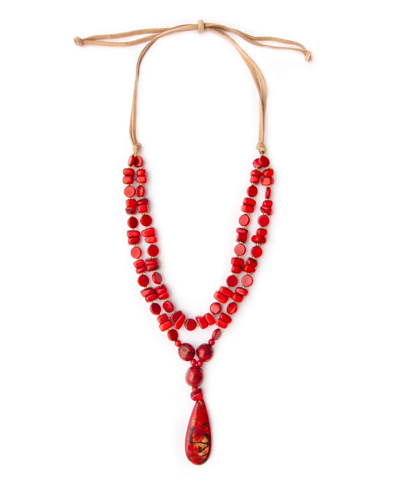 TAGUA SC1724 KENZIE NECKLACE red