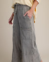 EASEL EB41308 MINERAL WASHED KNIT PANT