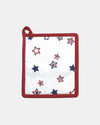 663-OP AMERICANA POTHOLDER RED W/STARS