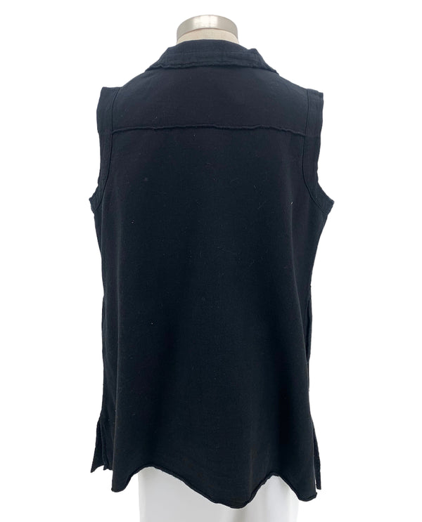 SEA BREEZE 664 CANTON FLEECE CARMEL VEST black