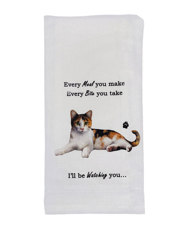 712-2 CALICO CAT TOWEL