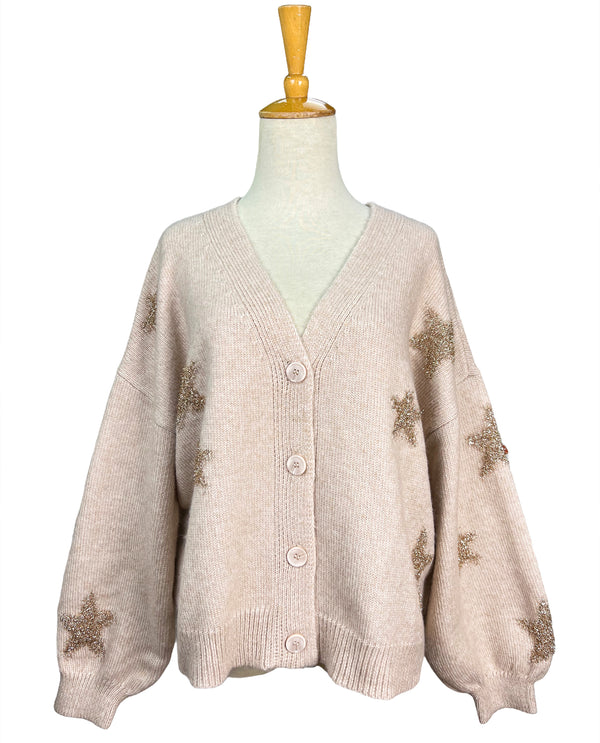 Tinsel Starry Cardigan 75939 BEIGE