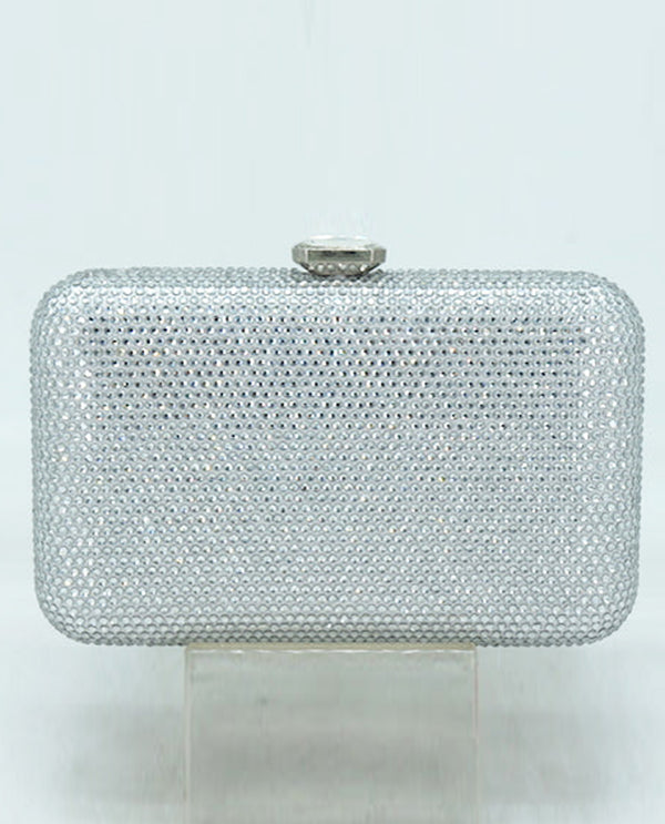 7815 FULL PAVE STONE BAG silver