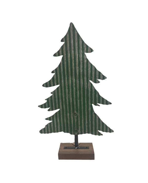 7T1840 DISTRESSED CORRUGATED TREES