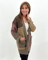 80295 COLOR BLOCK SWEATER brown