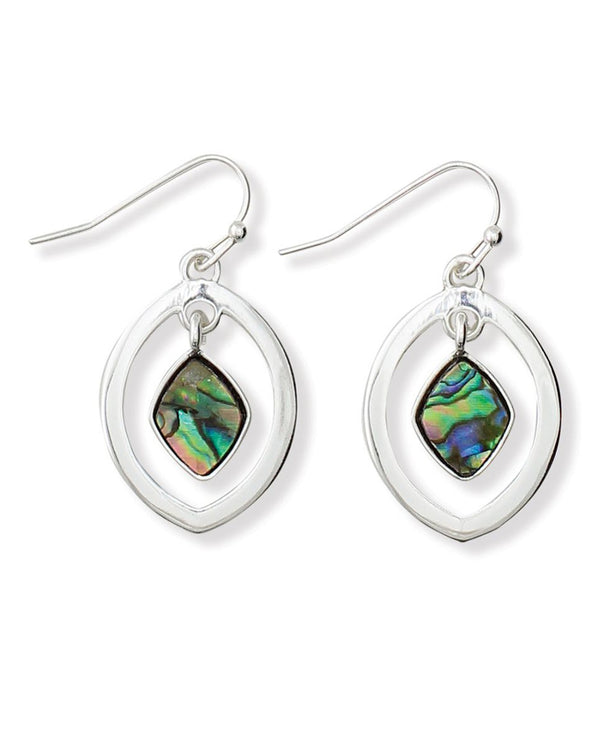 SILVER WITH ABALONE EARRING 8109205