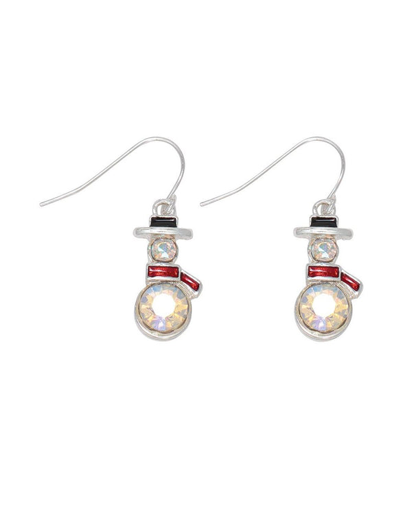PERIWINKLE AB CRYSTAL SNOWMEN EARRINGS 8121195
