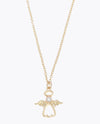 PERIWINKLE GOLD ANGEL WITH PEARL NECKLACE 8180353