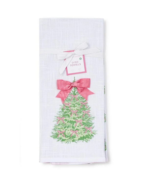 82657-20 BOW-TIFUL DISH TOWELS LARGE TREE