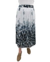 8317 PLEATED MAXI SKIRT WHITE/FLORAL