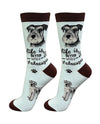840-105 SCHNAUZER LIFE IS BETTER SOCKS