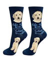 840-134 GOLDEN DOODLE LIFE IS BETTER SOCK