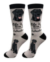 840-21 LABRADOR-BLCK LIFE IS BETTER SOCK