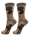 840-22 LABRADOR-CHOC LIFE IS BETTER SOCK