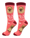 840-27 POMERANIAN LIFE IS BETTER SOCK