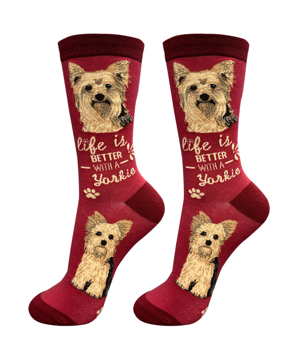 840-46 YORKIE LIFE IS BETTER SOCK