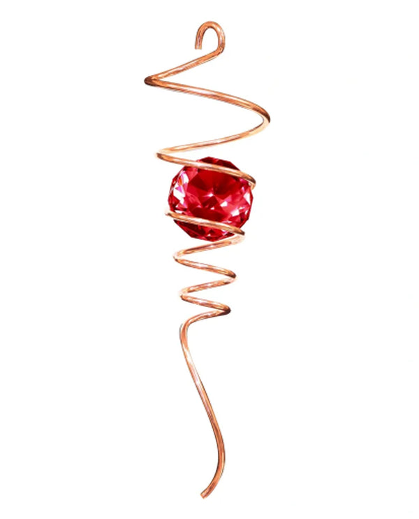 SPINFINITY 841 RED CRYSTAL SPIRAL TAIL 10" COPPER