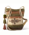 85059A GREEN PEA FRINGE CROSSBODY