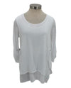 NEW LABEL 88545 2 POCKET TUNIC WHITE