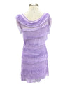 MADE IN ITALY 8900 LAYERED RUFFLE DRESS SHORT LAVENDER