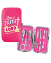 8 PIECE SCRIPTURE MANICURE SET HAVE FAITH - PINK