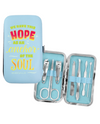 8 PIECE SCRIPTURE MANICURE SET HOPE AS ANCHOR - BLUE