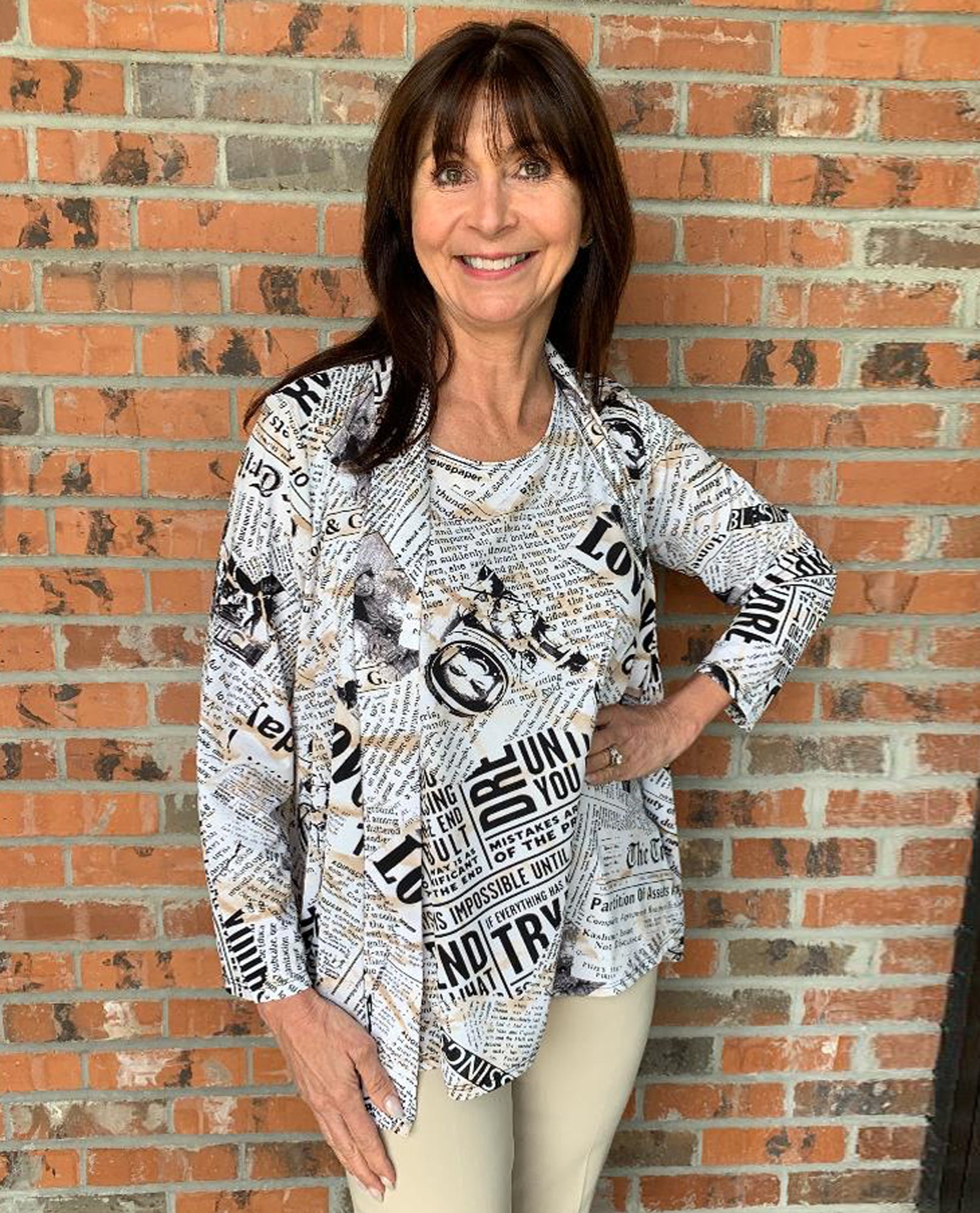 Print Cardigan 9034-PRT | Abstract Print Long Sleeve Cardigan – The ...