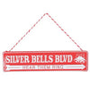 9742656 ROAD SIGN HOLIDAY ORNAMENT SILVER BELLS
