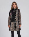 ADORE 2646-Z MIXED PRINT LEOPARD PATCHWORK JACKET BLACK MULTI